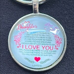 Heartfelt Keychain with Loving Message